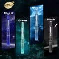 thumbnail image 5 of Fountain Pen Retractable: 0.38mm Blue&black Ink Transparent Barrel Includes 5 Refillable Ink Cartridges, Clictek Medium Nib Transparent Barrel for Smooth Writing No Leakin Black, 5 of 7