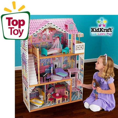 KidKraft Annabelle Wooden Dollhouse With 16 Pieces of Furniture