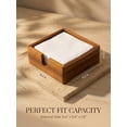 thumbnail image 2 of Porta servilletas Demigo de madera de acacia, cuadrado 14 x 14 cm, 2 of 9
