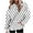 White, variant on Sevevn Women's Casual Round Neck Long Sleeved Hooded Loose Hoodie Hooded Hoodie Red XXXL Gift for Girls