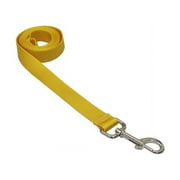 Sassy Dog Wear SOLID YELLOW LG-L Nylon Webbing Dog Leash - Large - Yellow