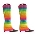 thumbnail image 2 of Leg Warmers for Women 80s Ribbed Knitted Leg Warmers Sports Dance Yoga Halloween Party Costume Accessories, 2 of 8
