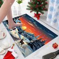 thumbnail image 1 of Feltree Christmas Non-Slip Absorbent Door Mat, 16x24 Inch Holiday Floor Rug for Entryway Kitchen Bathroom, Dirt-Resistant and Machine Washable, 1 of 8
