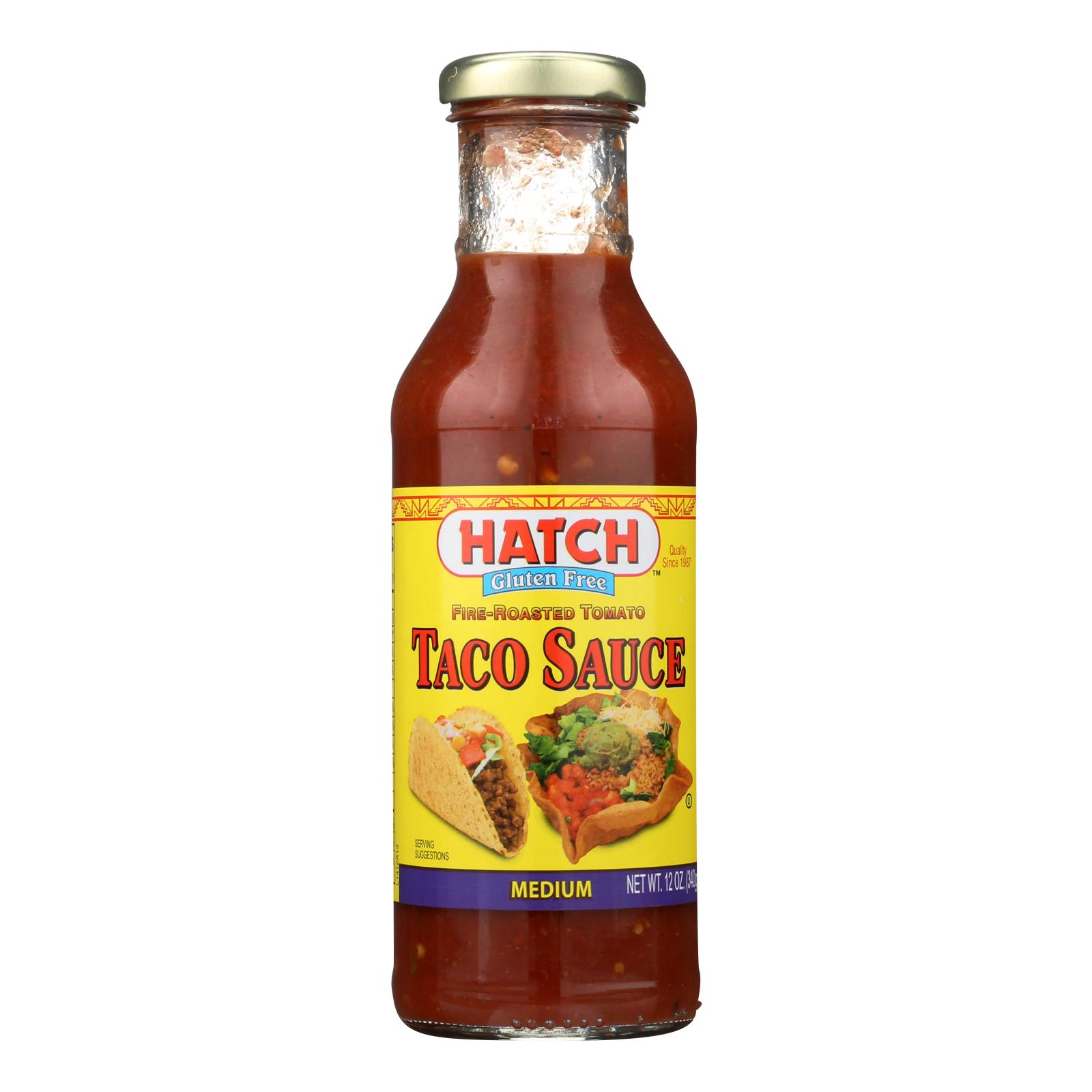 Hatch Chili Taco Sauce Medium Case of 12 12 fl oz