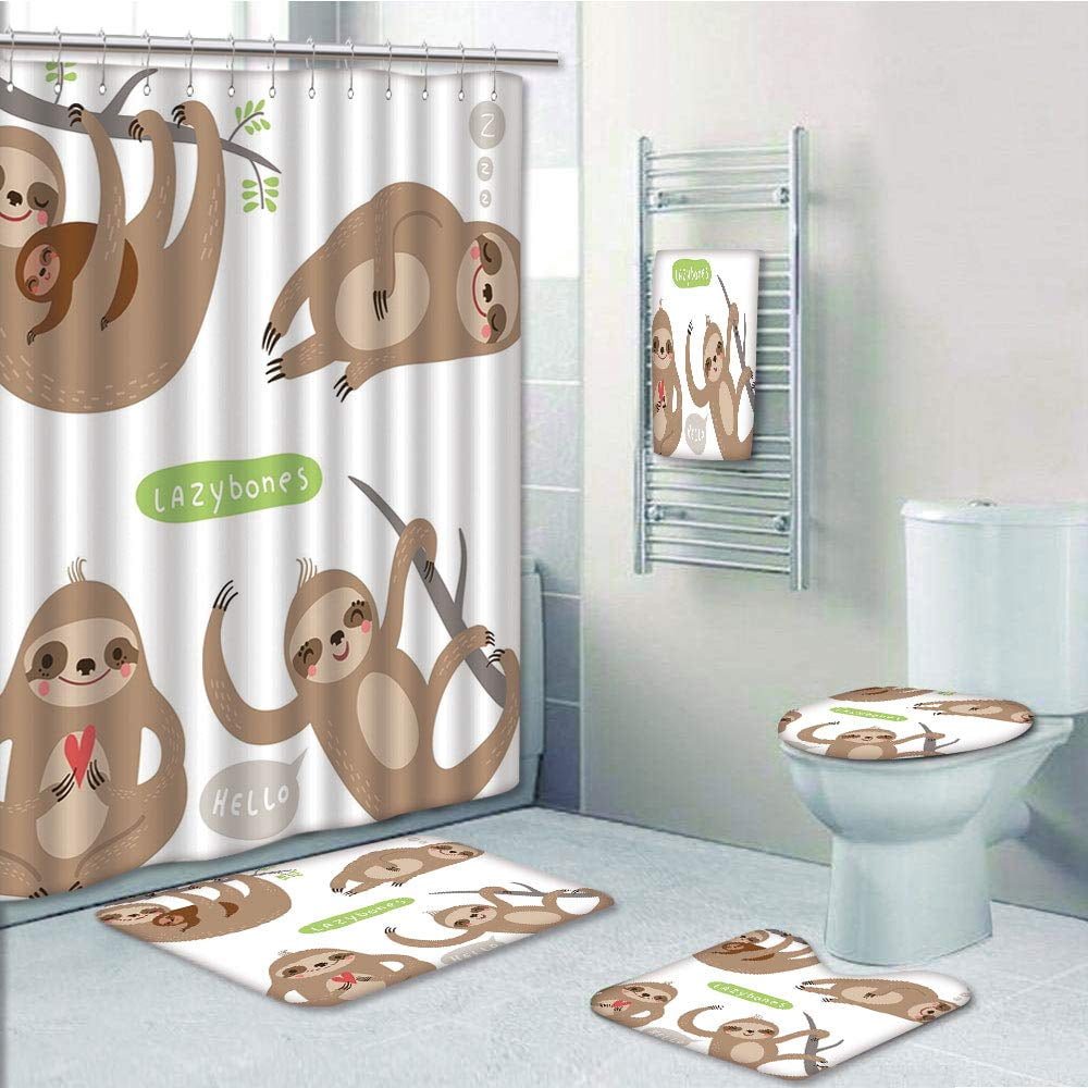 PRTAU Sloth Childish Collection of Funny Cute Lazy Sloths Hugging