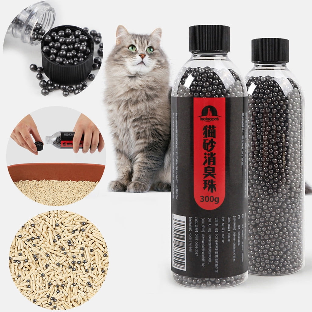 Cat Litter Deodorant Beads Activated Charcoal Absorbs Tight Odor Cat