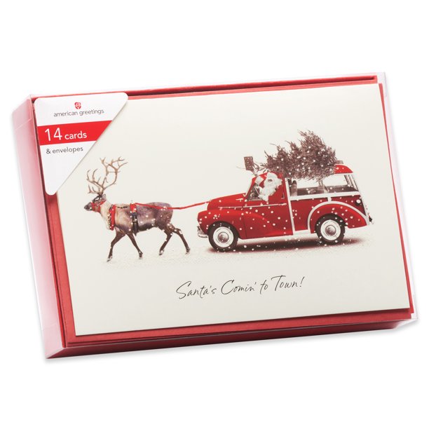 American Greetings 14Count Value Christmas Boxed Cards with Red