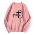 thumbnail image 5 of CAIXIA Christian Womens Sweatshirts Trendy Trendy Loose Fit Crewneck Long Sleeve Top Pullover Blouse Printed Womens Oversized Hoodies 2026 Fall Outfits Clothes, 5 of 5