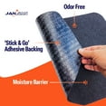 thumbnail image 2 of JanSan Urinal Mat - Stick n' Go Adhesive, Waterproof, High Absorbency -10pk, 2 of 7