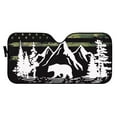 thumbnail image 2 of Uorisanigo Sun Shade Car Accessiores Camo American Flag Mountain Bear Car Sun Shade Blocks UV Rays Car Sun Shade for Front Window Protection Keeps Your Car Cool for Most Cars Easy to Install, 2 of 7