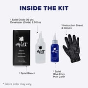 Splat Original Complete Kit, Semi-Permanent Hair Dye with Bleach, Blue Envy