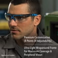 thumbnail image 2 of Gafas de seguridad Honeywell Uvex Avatar, lentes transparentes, color verde azulado, 2 of 6