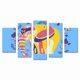 thumbnail image 1 of Cuadro Decorativo Elefante Geométrico Amarillo Juego De 5 Piezas 150x80cm Ideal Para Sala Oficina Comedor Decoración Moderna, 1 of 5