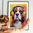thumbnail image 5 of Saint Bernard Dog Headphone Wall Art Dog Decor Dog Painting Room Decor Animal Wall Art Animal Posters Dog - modern wall Decor - room wall decor, 5 of 5