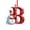 B-B, variant on AZXY Christmas Hanging Ornament, Z Monogram Initial Alphabet Acrylic Christmas Tree Ornament with Snowman, Personalized Custom Xmas Hanging Decor for Christmas Tree, Indoor Home Christmas Decor