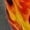 orange, variant on Men's Black Cherry Blossom & Flame Gradient Print Cargo Pants, Sweet Street Style, Bold & Unique Vibe, All-Season Wear, Ideal for Dates & Casual Occasions