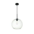 thumbnail image 3 of Baxter 1 Light Black Pendant With Clear Glass, 3 of 3