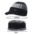 thumbnail image 7 of SPRING PARK 1 Set Stylish Winter Beanie Scarf Set Visor for Men Women Warm Thick Hat for Outdoor, 7 of 7