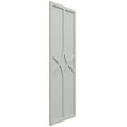 thumbnail image 5 of Ekena Millwork 12"W x 72"H True Fit PVC Cedar Park Fixed Mount Shutters, Hailstorm Gray (Per Pair - Hardware Not Included), 5 of 9