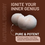 Lions Mane Mushroom Supplement 4000mg with Vitamin B1, B6, B12 & Black Pepper - 180 Tablets