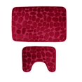 thumbnail image 4 of Juego de 2 alfombrils de baño, de asiento para baño, decoración navideña, alfombrils de baño y caja de regalo para alfombras y pañuelos Rojo Soledad Alfombrilla de baño antideslizante, 4 of 10