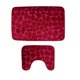 thumbnail image 4 of Conjunto de 2 Alfombra de Baño Macarena Funda de Asiento y Alfombra y Caja de Tejido Rojo, 4 of 8