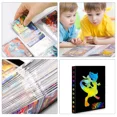 thumbnail image 4 of Trading Card Holder Card Album Binder, Protection Folder Book Collectible Card Album, 4-Pocket with 30-Pages 240-Trading Cards Capacity, Present for Children-AAB1, 4 of 5