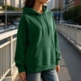 thumbnail image 6 of SYwaren Casual Hoodie for Women Oversized Pullover Long Sleeve Sweatshirt Side Slit with Pockets Tops, 6 of 9