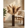 thumbnail image 5 of Hanobe Wooden Tall Floor Vase 21 Inch, Dark Brown Decorative Vase for Dried Flowers, Neutral Indoor Floor Decor for Mid Century Modern Farmhouse Living Room Corner Entryway Fireplace Bedroom, 5 of 12