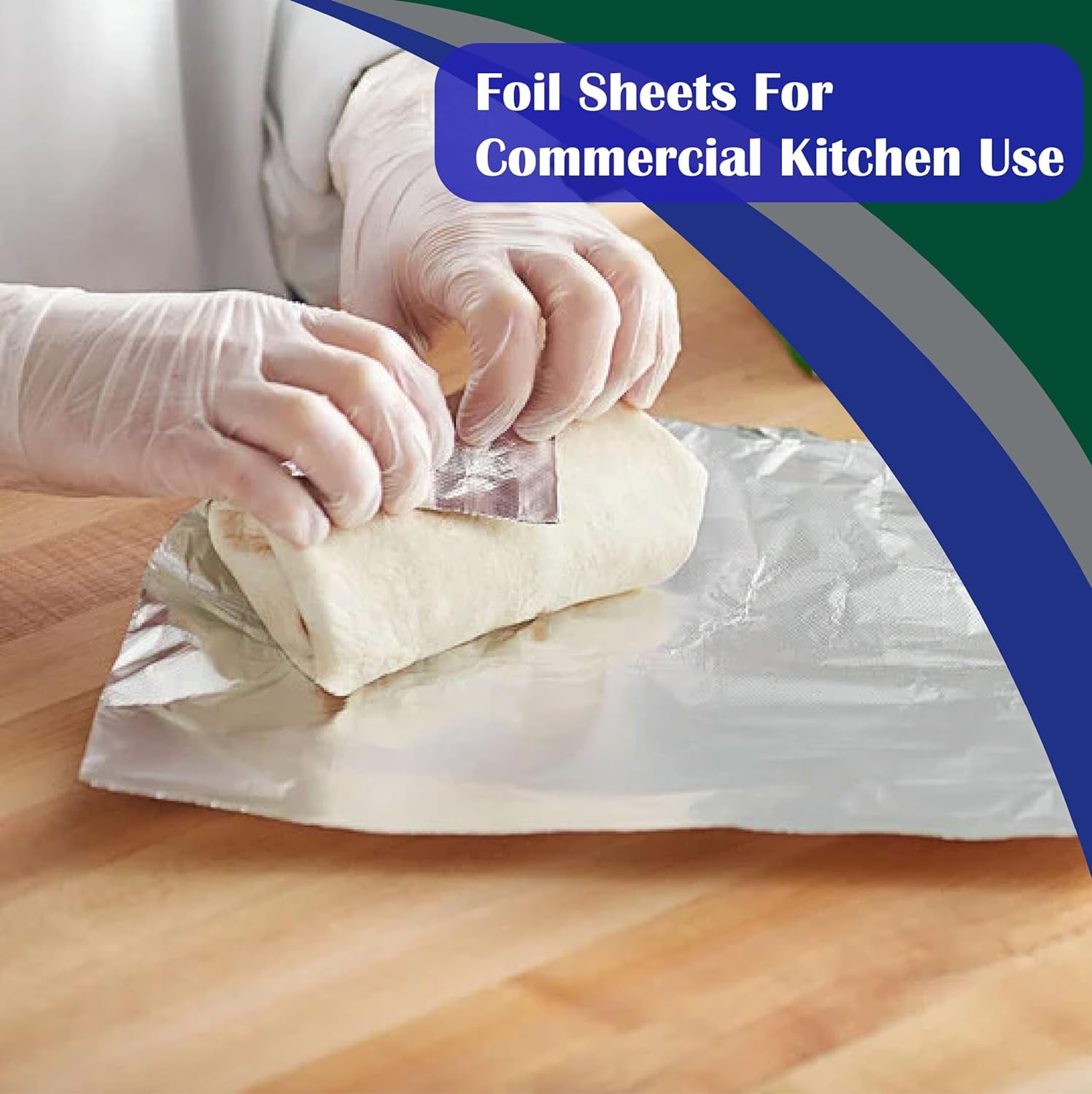 Mehr Foil Premium Aluminum Foil Sheets | Convenient Pop-Up Foil Sheets for Food Storage and Cooking | Pre-Cut 2 Pack Foil Sheets 9" x 10.75 | Box contain 500 Sheets