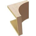 thumbnail image 6 of 10"W x 10"D x 10"H Wide Huntington Rough Cedar Woodgrain TimberThane Corbel, Primed Tan, 6 of 6