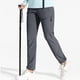 thumbnail image 5 of Pantalones de Senderismo para Mujer, de Secado Rápido, Ligeros, con Cintura Elástica Impermeable, para Todas las Estaciones Gris Oscuro XL, 5 of 7