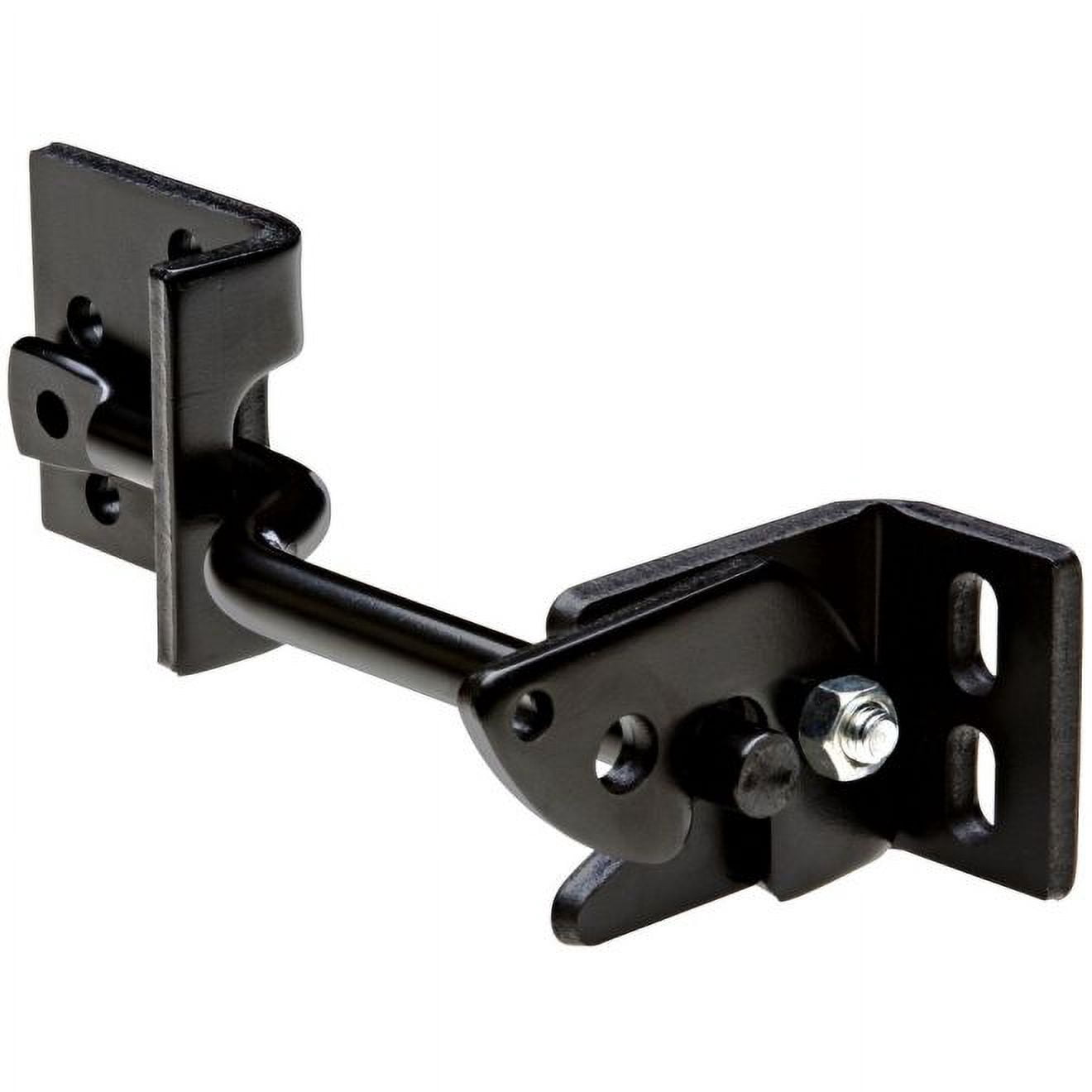 National Hardware - V23A Adjust-O-Matic Heavy-Duty Gate Latch - Black