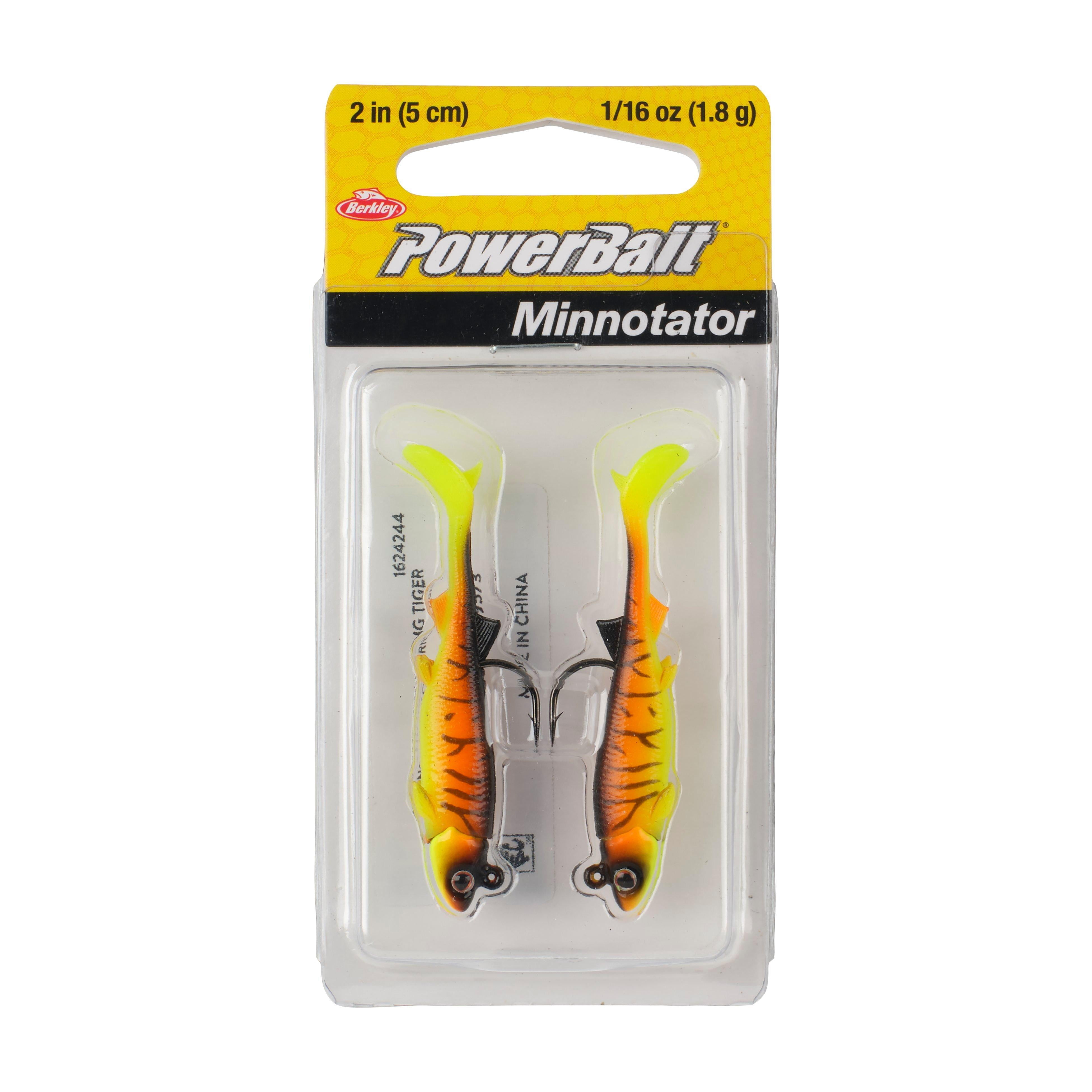 Berkley PowerBait® Minnotator, 2 in, Orange Tiger