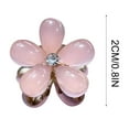thumbnail image 4 of Pinza pequeña para el cabello con forma de flor, pinza lateral mini para el cabello con estilo y agarre., 4 of 6