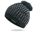 thumbnail image 2 of beishanbush Baseball Caps Women Knit Slouchy Beanie Baggy Hat with Pompom Winter Soft Warm Ski Cap White, 2 of 3