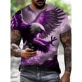 thumbnail image 4 of Men's Summer Eagle 3D Digital Printing T-Shirt Trendy Brand, 4 of 11