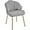 Light Gray, variant on MYZBBD Vanity Chair, Velvet Accent Chair with Shell-Shaped Backrest, Modern Armchair with Gold Metal Legs for Dressing Room/Bedroom/Living Room, Black
