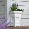 thumbnail image 2 of Step2 Atherton 2 Pack White Planter Boxes, Resin,15" x 15" x 24", 2 of 25