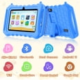 thumbnail image 2 of Kids Tablet, 7 inch Android 11 Tablet for Kids, 6(2+4) GB RAM 32GB ROM, Toddler Tablet with Bluetooth, GPS,WiFi,Parental Control, Dual Camera,Shockproof Case,Kids App Pre-Installed, 2 of 7