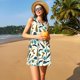 thumbnail image 3 of Easygdp Fathers day para Vestido Transpirable de Mujer, Vestido Suelto de Manga Corta con Pliegues y Bolsillos para el Verano, 3 of 7