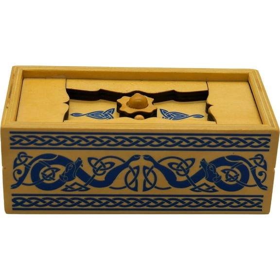 Viking Sea Chest – Gift Box Puzzle, Brain Teaser Box That Holds Gift Cards, Money, Artfully Crafted Wooden Puzzle