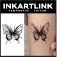 thumbnail image 1 of shiyou-Tattoo Tech, 3 Sheets Small Semi Permanent Tattoo, Adult Art Design Temporary Tattoos, Lasts 1-2 Weeks, Waterproof, Realistic Look, No Adhesive, No Reflection (Painful Butterfly Design), 1 of 4