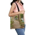 thumbnail image 2 of ABPHQTO Stairs Near Arch Canvas Bag Reusable Tote Grocery Shopping Bags Tote Bag 14x16 inch, 2 of 2
