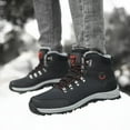 thumbnail image 2 of Men's Winter Snow Boots - Warm Fleece-Lined, Non-Slip Outdoor Hiking Shoes with Lace-Up Closure, 2 of 10