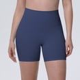 thumbnail image 2 of IWRICH High Waisted Biker Shorts for Women Tummy Control Lift Gym Workout Athletic Shorts Yoga Pants Light Blue S, 2 of 9