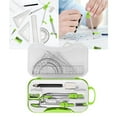 thumbnail image 5 of 2x Math Geometry Triangle Ruler Set Statiry Home Office Tools, 5 of 8
