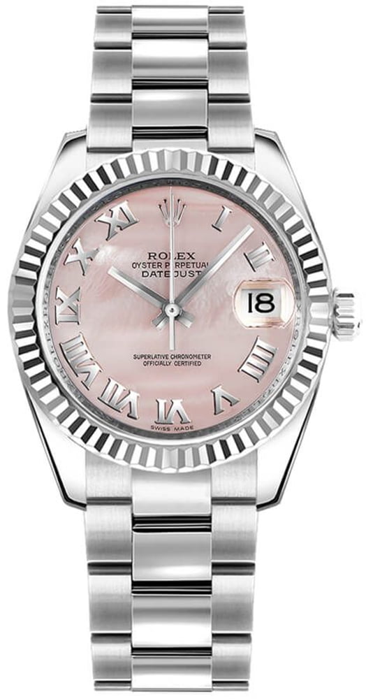 Rolex Datejust 31 Pink Mother of Pearl Dial Women's Watch 178274 ...