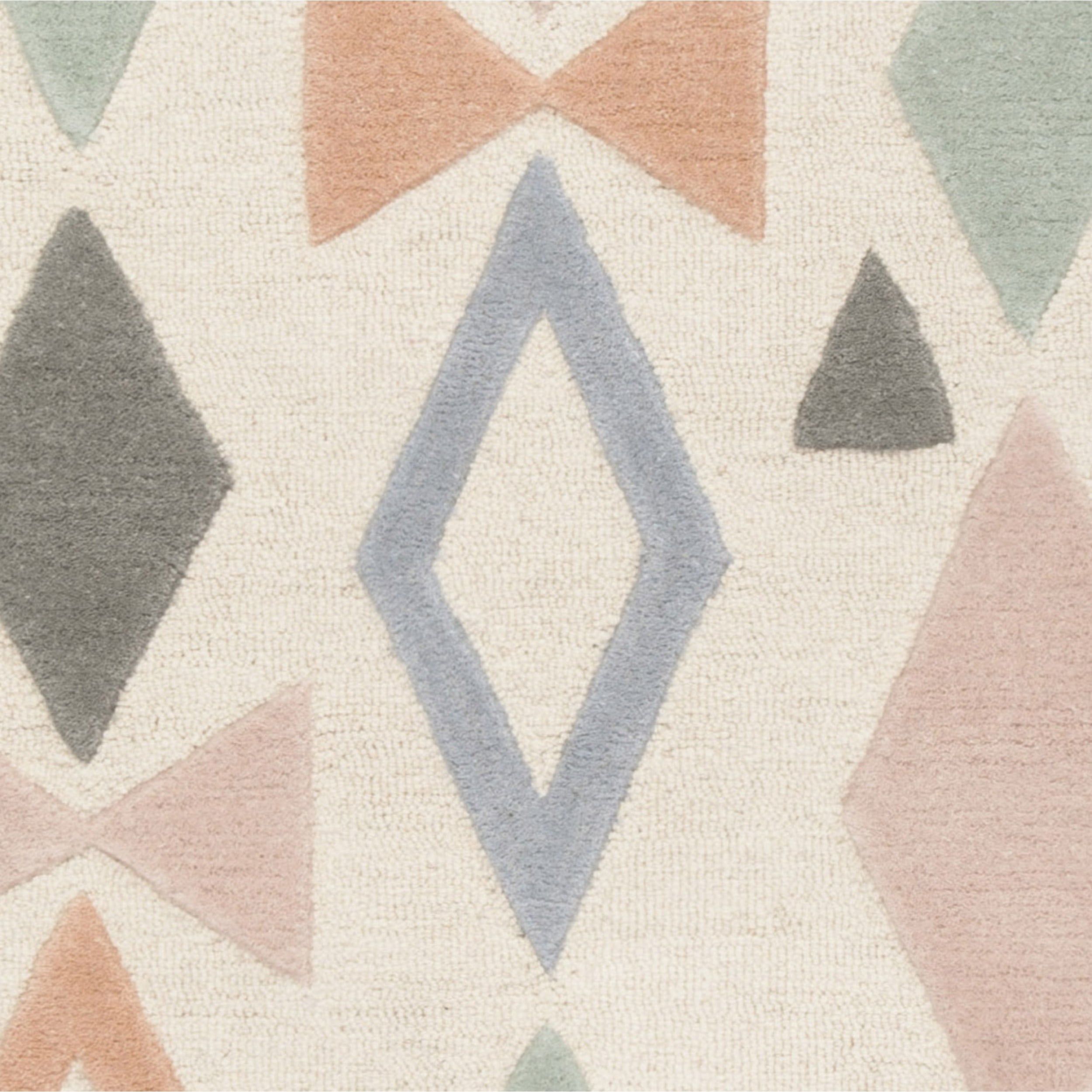 SAFAVIEH Kids Bowties Wool Runner Rug, Ivory/Multi, 2'6" x 8'