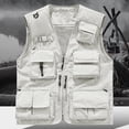 thumbnail image 2 of RYDCOT Women Mesh Breathable Outdoor Quick Dry Cargo Fishing Travel Vest with Multiple Pockets Beige, 2 of 6